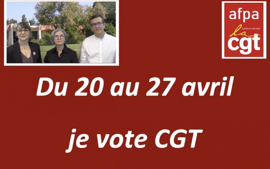 Vidéo : Élection au Conseil d’Administration (CA), je vote CGT.