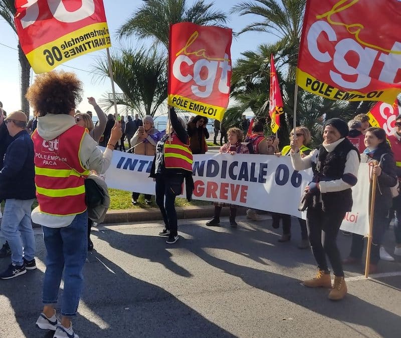 Photos des mobilisations en PACA janvier 2023